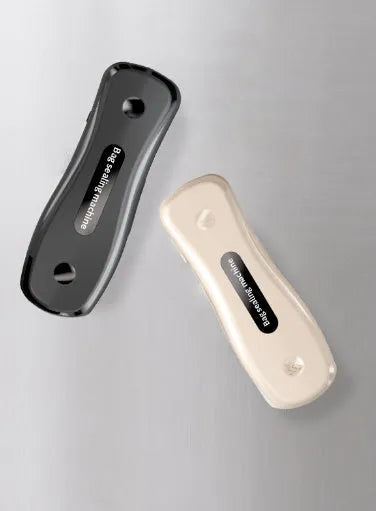 Portable USB mini sealer machine in black or milky white for kitchen food preservation