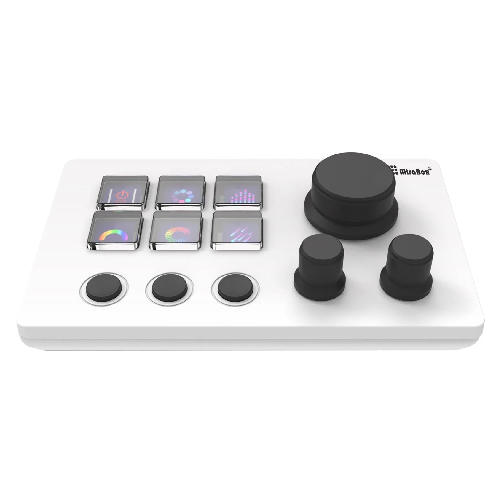 Visual Keyboard N3 black silicone keypad with long cable and mounting bracket