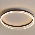Acrylic ceiling light with remote control, 50cm diameter, gold finish, on a white ceiling