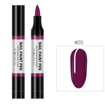 24-colour nail polish painting pen set for 3D nail art designs