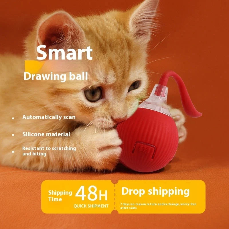 Interactive Cat Toy Ball Super Drive with auto shut-off and wake-up features