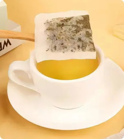 Box of Verbascum Thapsus Tea showing 20 packs of mullein leaf herbal tea bags, 60g net weight