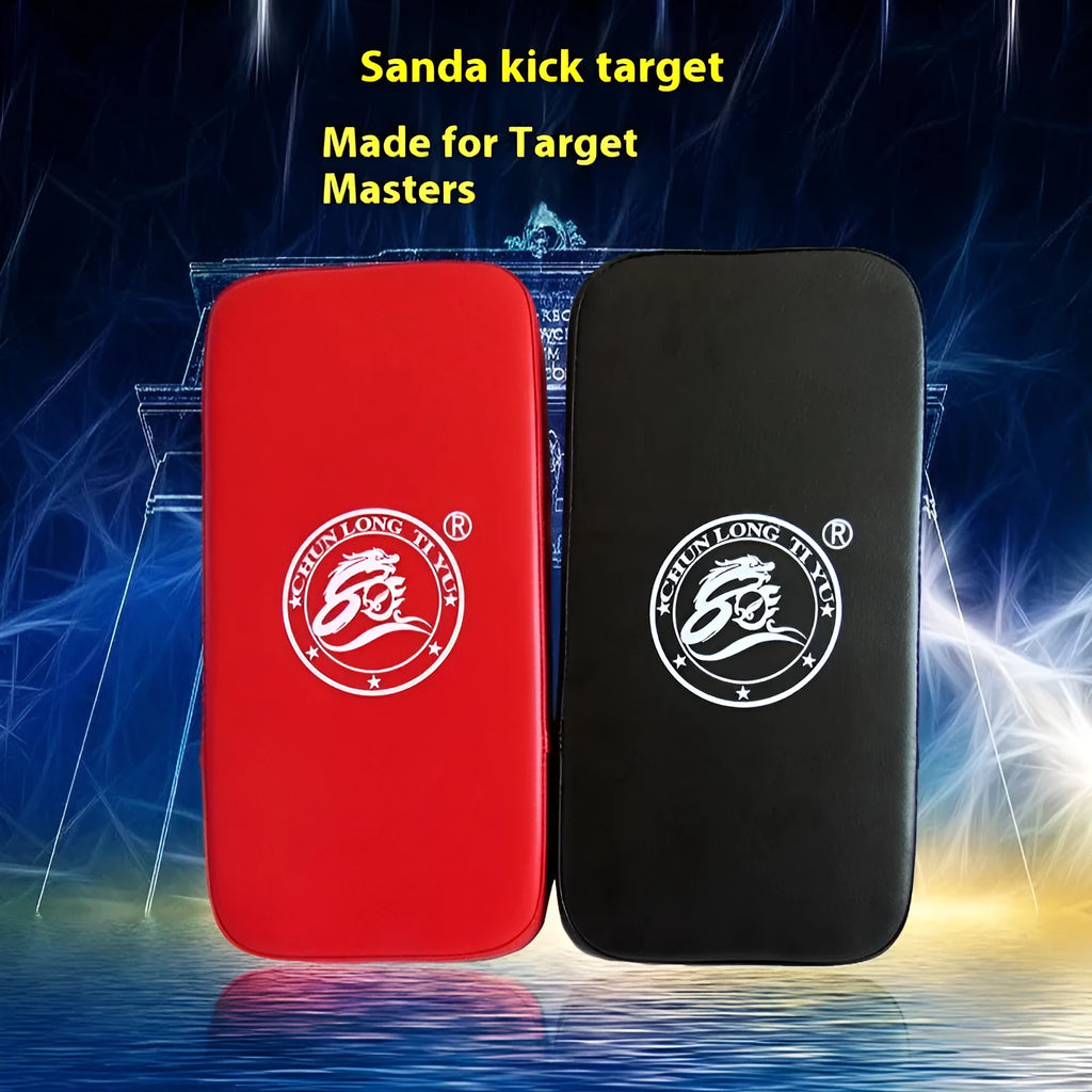Square red taekwondo foot target pad for martial arts kicking practice