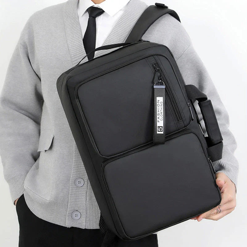 Premium multifunctional backpack with USB port and padded laptop compartment for business and travel