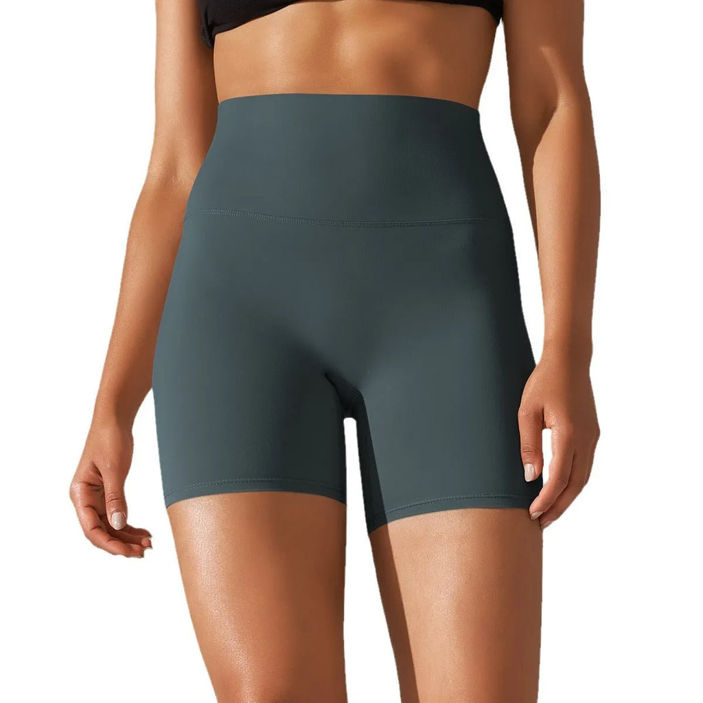 Women's high-waisted fitness pants with hip-lift design in multiple colour options
