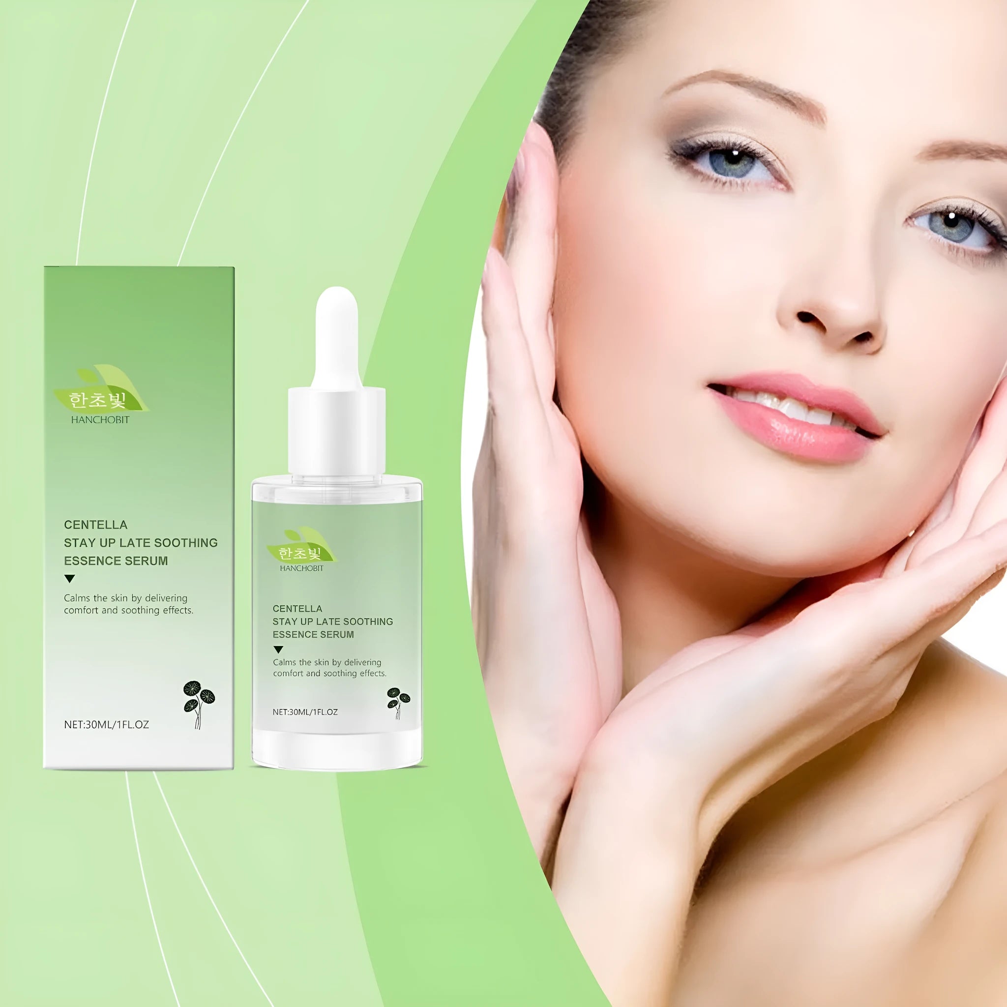 30ml bottle of Centella Asiatica Soothing Solution skincare treatment.