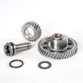Camshaft three-piece set for CG125 motorcycle engine, metal construction with visible lobes and journals
