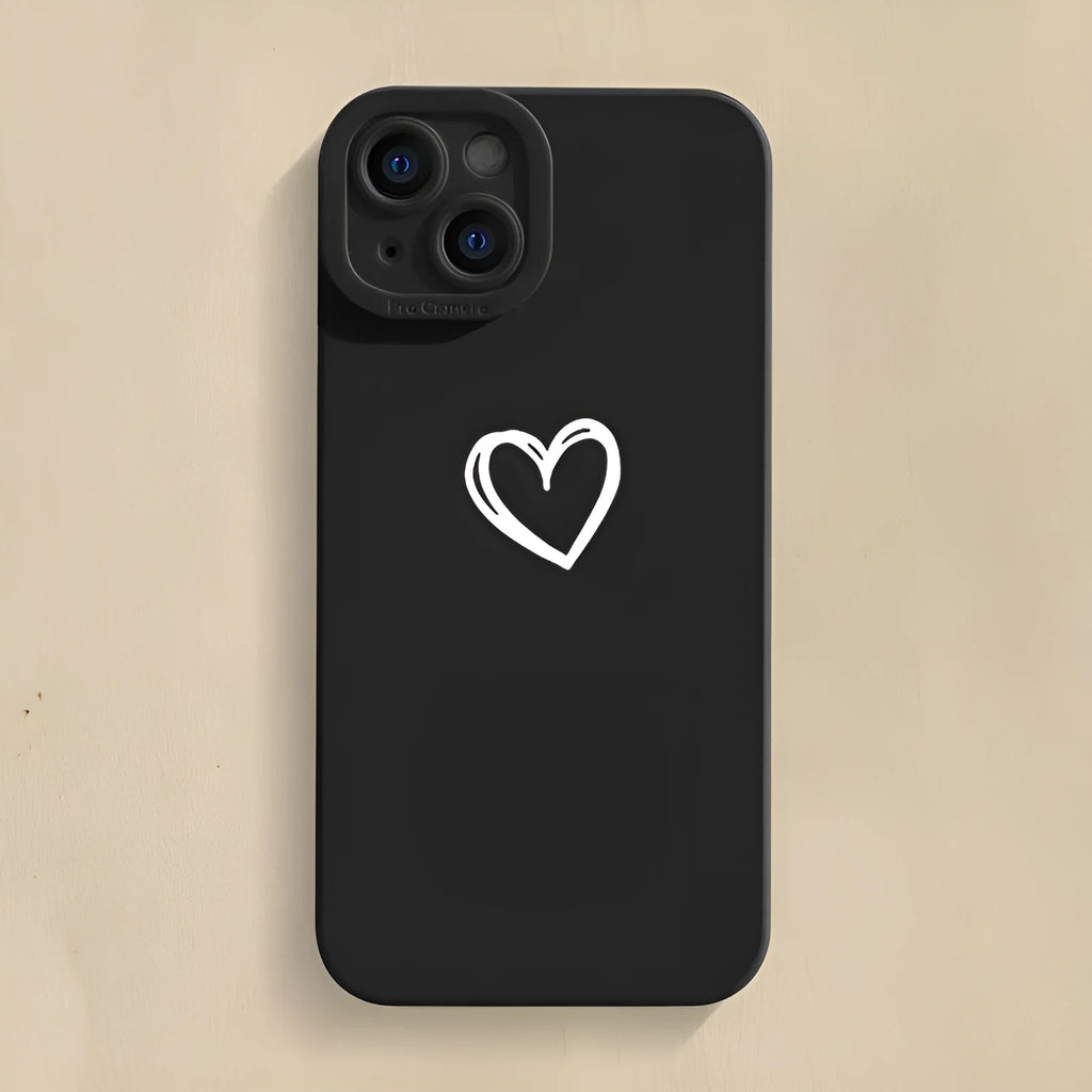Cat's Eye black silicone phone case for iPhone showing soft all-inclusive back and edge protection
