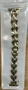 Silver metal chain strap for Apple Watch, with clasp, on white background, showing 38/40/41mm size option