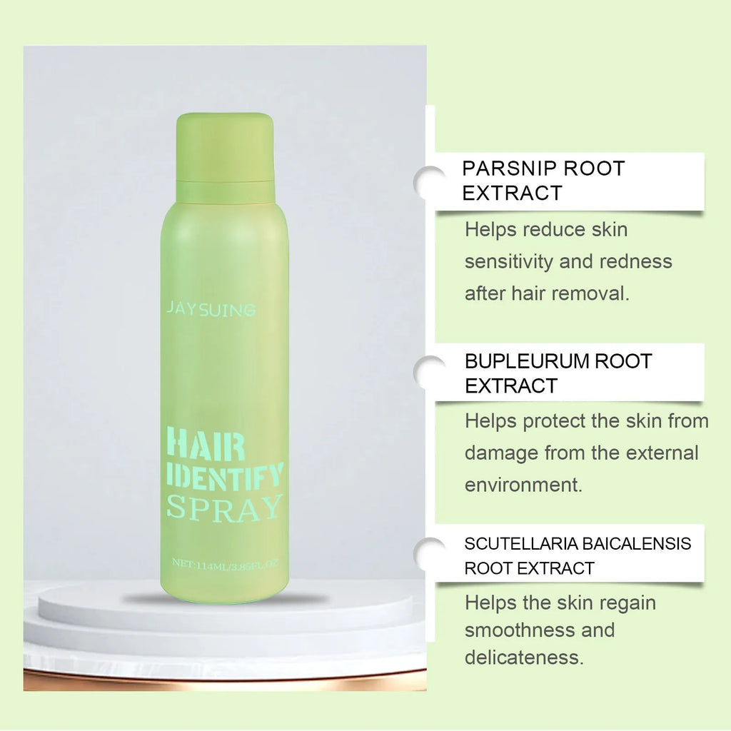 114ml facial hair recognition spray bottle with botanical extracts for hair removal preparation