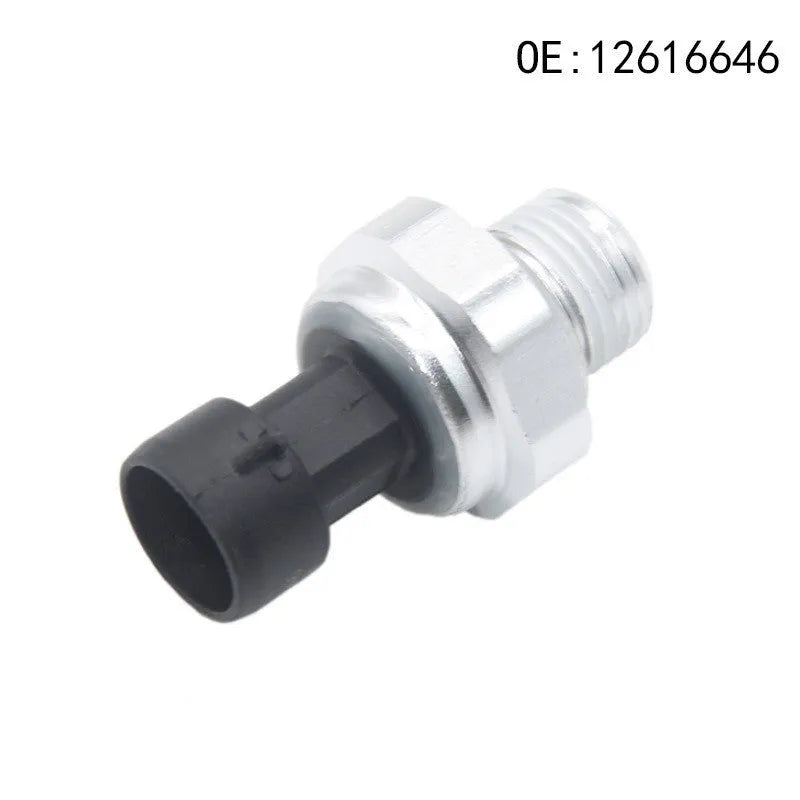 Silver metal fuel pressure sensor for automotive engines with model numbers 12616646 12677836 D1846A