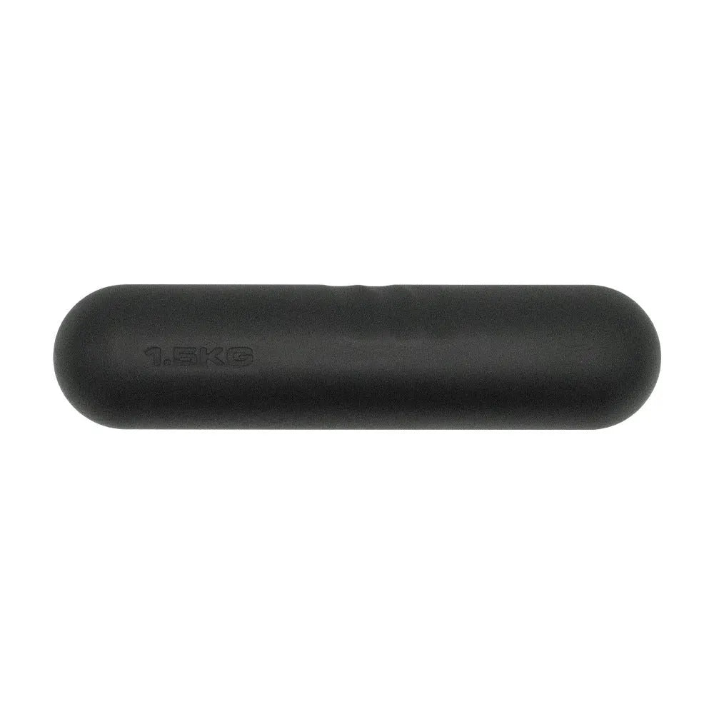 Silicone edged non-slip hand-drawn yoga dumbbell stick in various colours and weights for fitness training