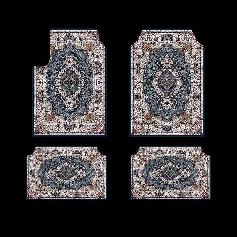 Retro Persian geometric pattern dust-proof stain-resistant car foot mat Polyester Fibre 33x44cm 44x68cm