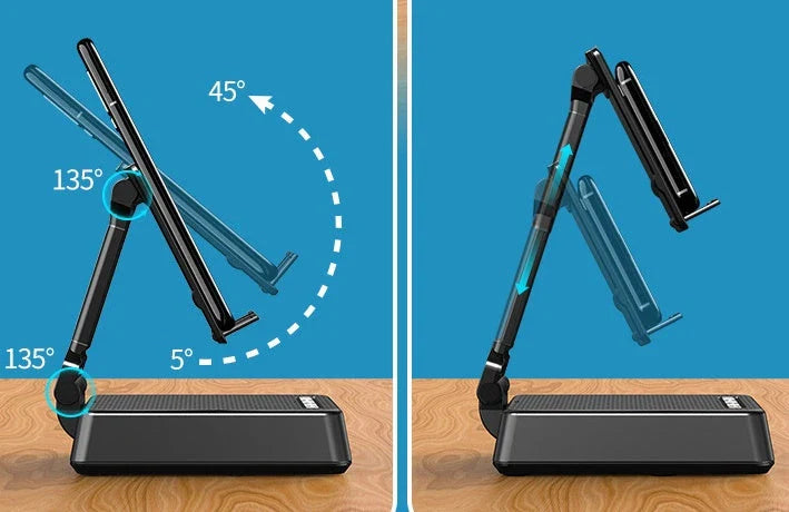 Wireless Bluetooth Speaker Stand with HD Microphone and Strong Sound Field for Live Broadcast on Desk