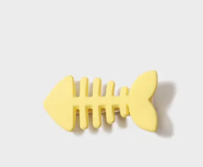 Fishbone pattern barrettes hair clips with duckbill clip mechanism in various colours