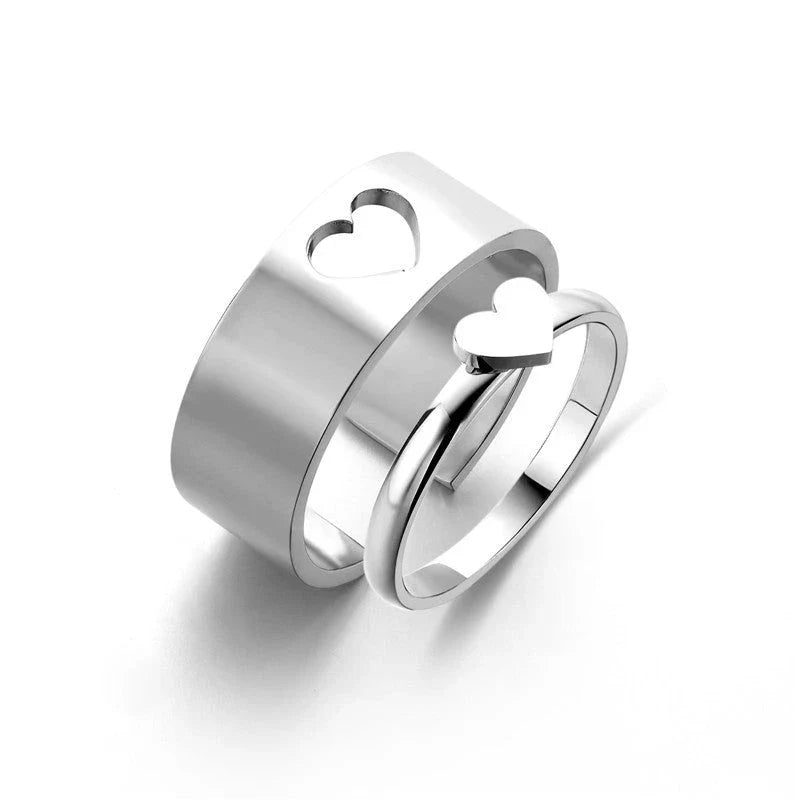 Elegant geometric titanium steel ring in various chic color options, perfect for everyday wear or special occasions