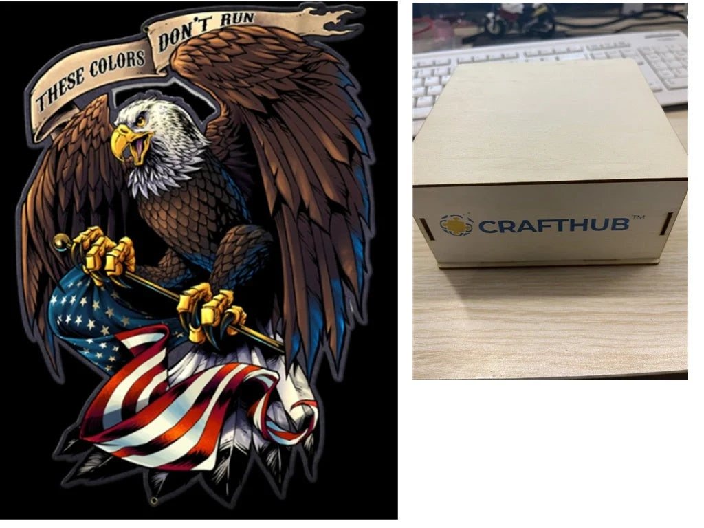 Animal Puzzle Craft Hub A3 Size Wooden Box for puzzle storage and display