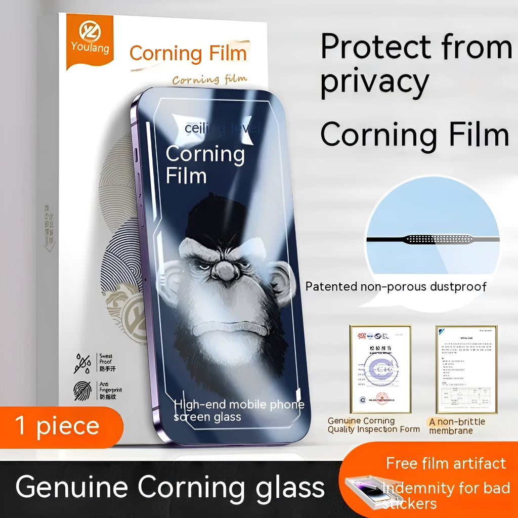 MEIGOUMEIGOU tempered glass HD screen protector for iPhone 15 14 13 12 with dust free installation