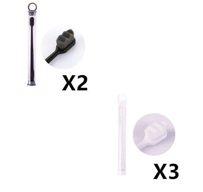 Ultra-fine nylon toothbrush with super soft 2.3cm bristles for sensitive gums