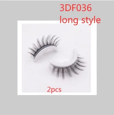 Captivating 3D layered mink-like false eyelashes for bold, voluminous eye makeup looks