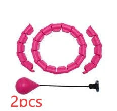 Adjustable waist hoop made of durable polypropylene for at-home fitness and calorie burning