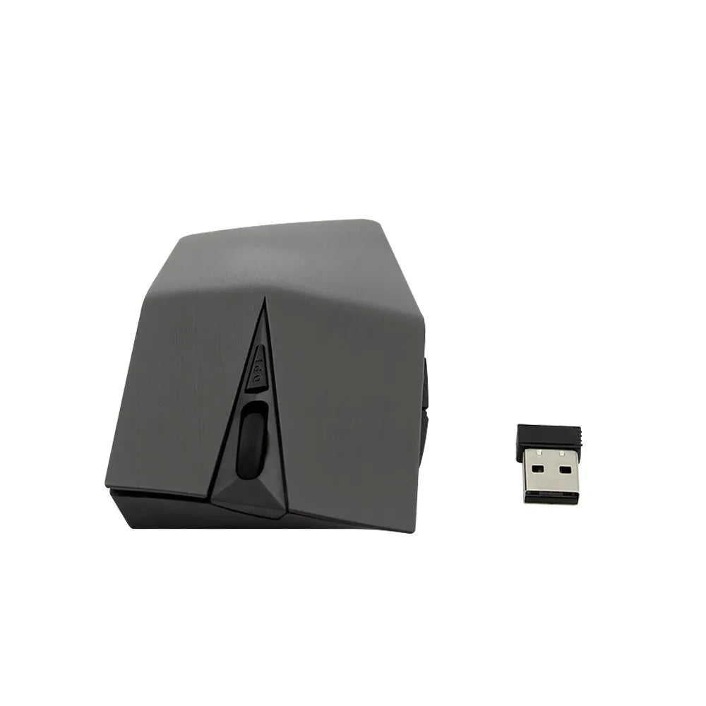 Gold wireless USB mouse with USB receiver for laptop computers