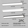 Black aluminium LED strip wall lamp 150cm 48W with PC shade, modern waterproof design