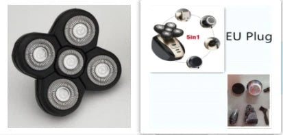 5-in-1 multifunctional electric shaver for men with 5 floating blades, waterproof design