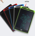 Electronic writing board for children with plastic construction and drawing surface in four colour options