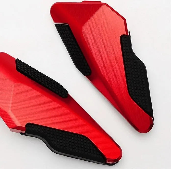 Red metal non-slip foot pedals for children's electric ride-on car passenger rear