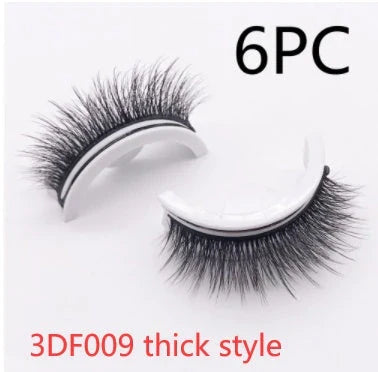 Captivating 3D layered mink-like false eyelashes for bold, voluminous eye makeup looks