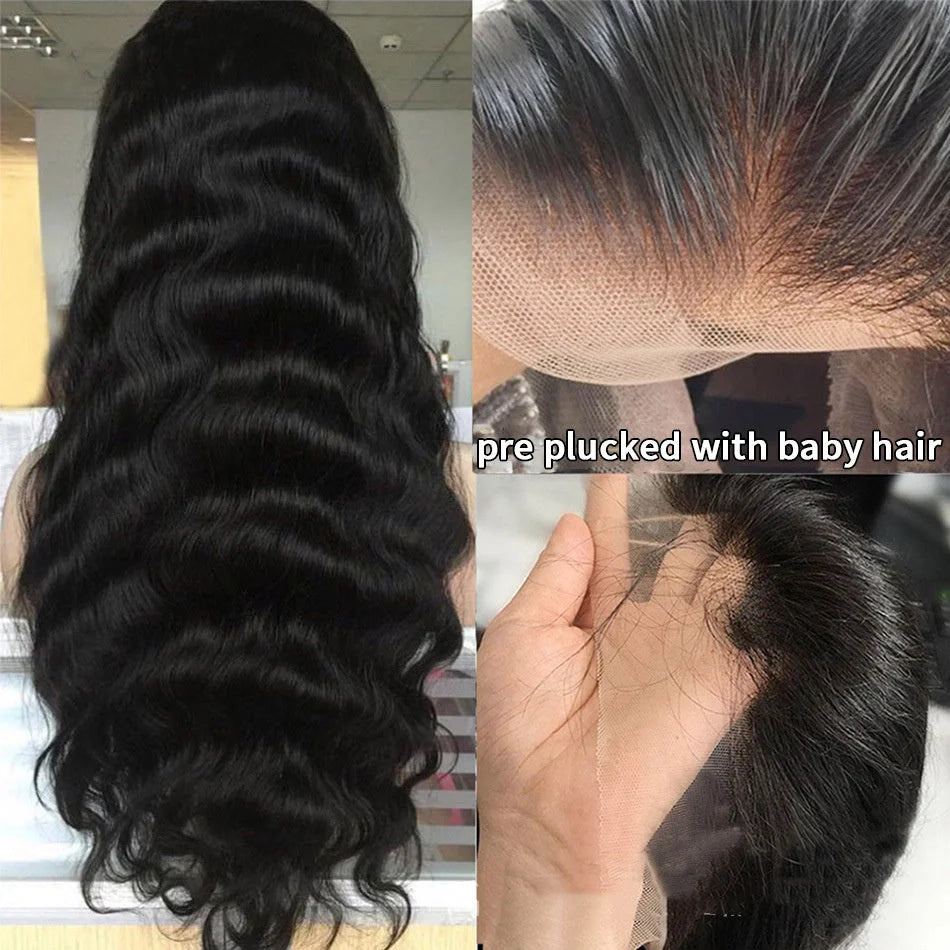 Stylish Body Wave Human Hair Lace Front Wig for a natural look