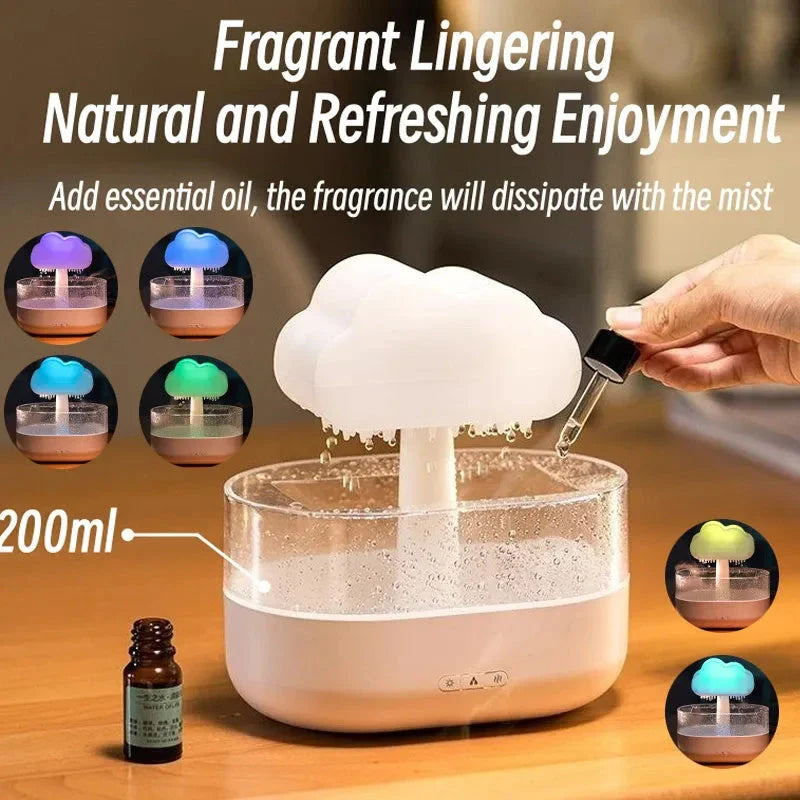 Calming Cloud Humidifier with Soothing Sounds, Color-Changing Lights, and Relaxing Atmosphere