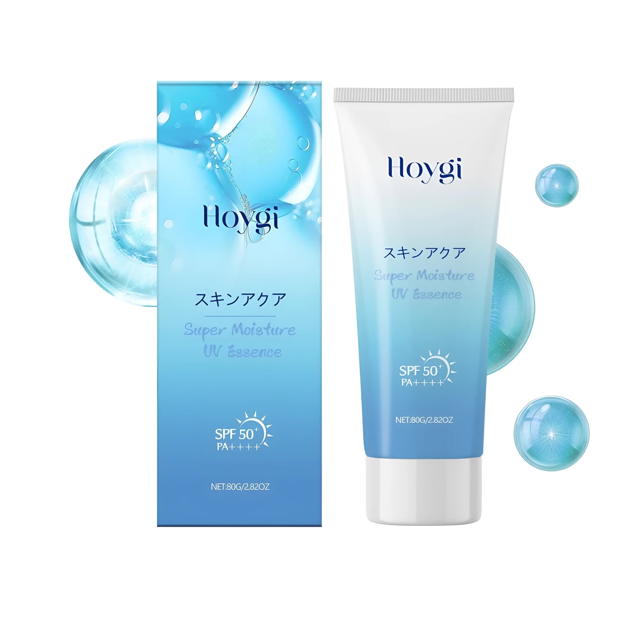 80g tube of refreshing moisturising sunscreen with hyaluronic acid and titanium dioxide for facial use