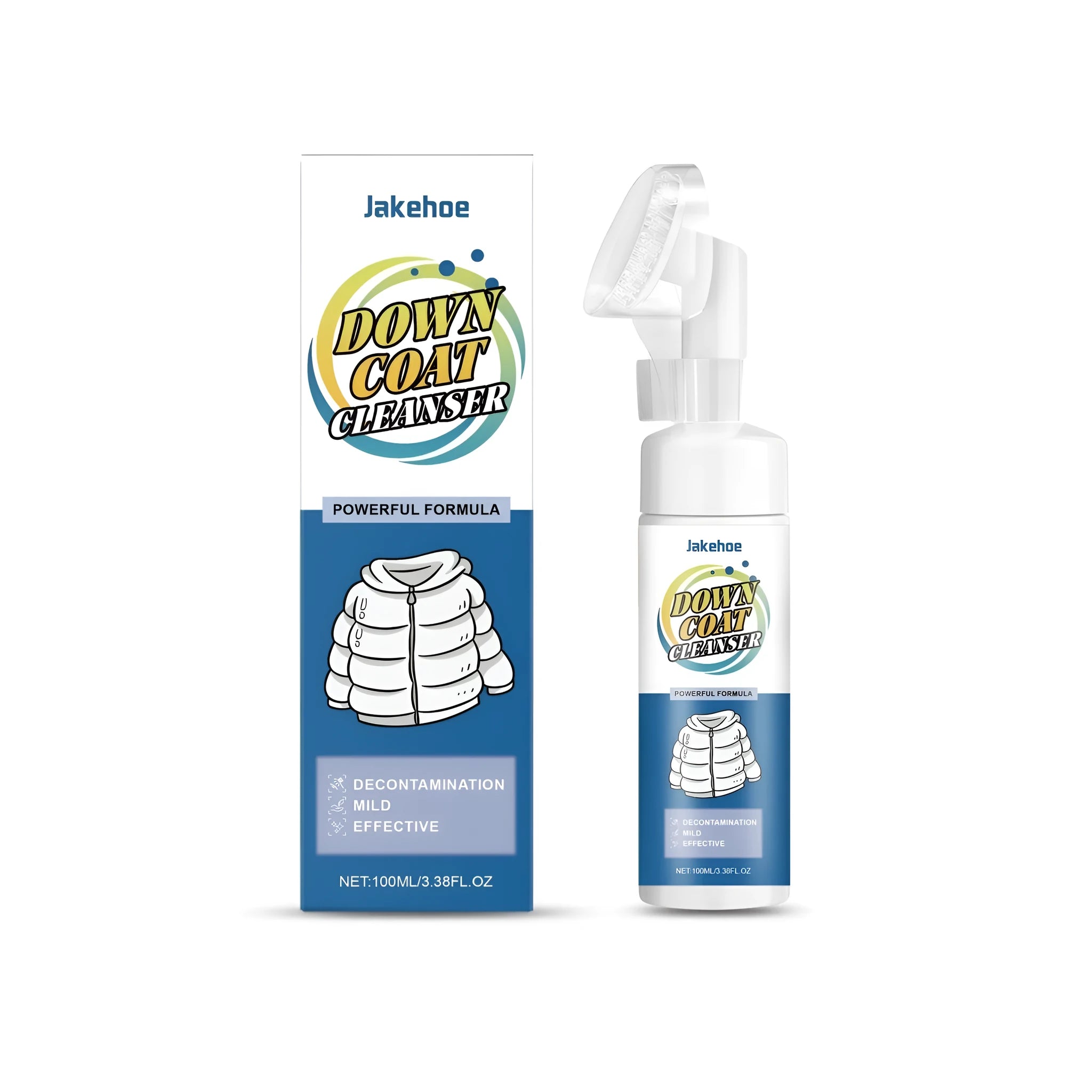 100ml bottle of down coat cleanser liquid detergent for down jackets and feather garments