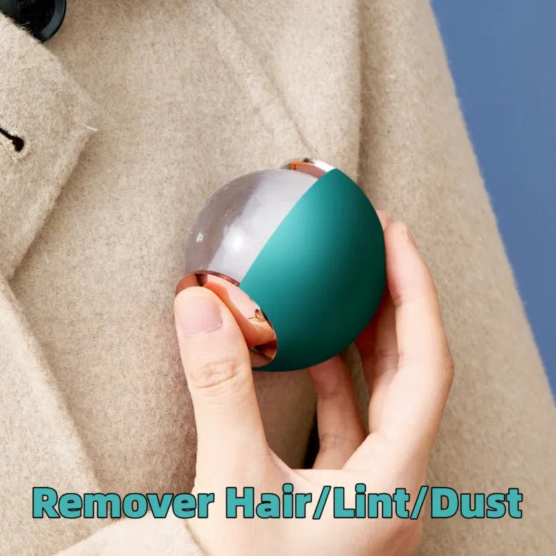 Green gold reusable gel lint roller for pet hair removal on clothing
