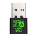 AX900M black USB WiFi6 wireless network card receiver for Windows 10 11 laptop desktop