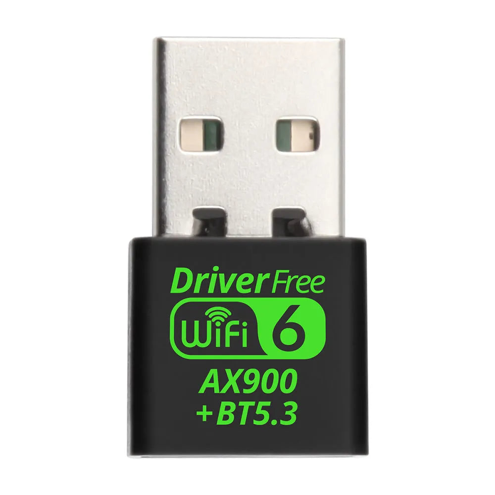 AX900M black USB WiFi6 wireless network card receiver for Windows 10 11 laptop desktop