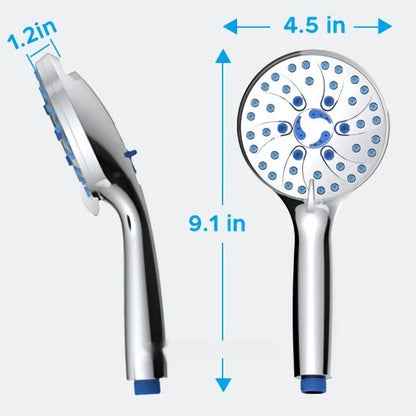 Handheld shower with electrochromism colour and multiple gear settings
