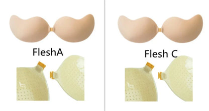 Deep V Invisible Bra with Mango Cup for seamless support under swimwear or dresses