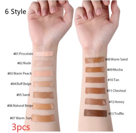 Oil-Control Liquid Foundation Concealer in 13 shades for a flawless matte finish