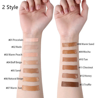 Oil-Control Liquid Foundation Concealer in 13 shades for a flawless matte finish