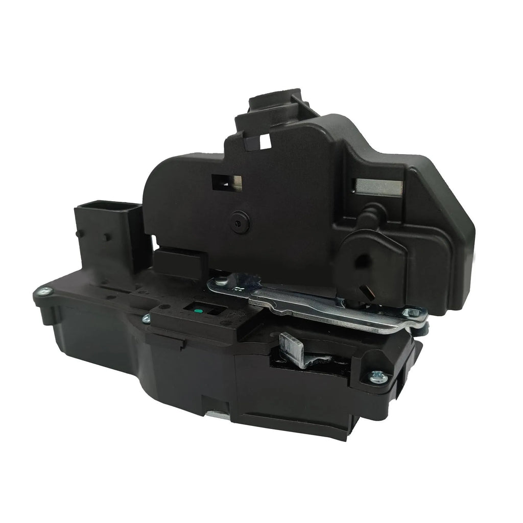 Cadillac SLS right front door lock actuator replacement part in black plastic
