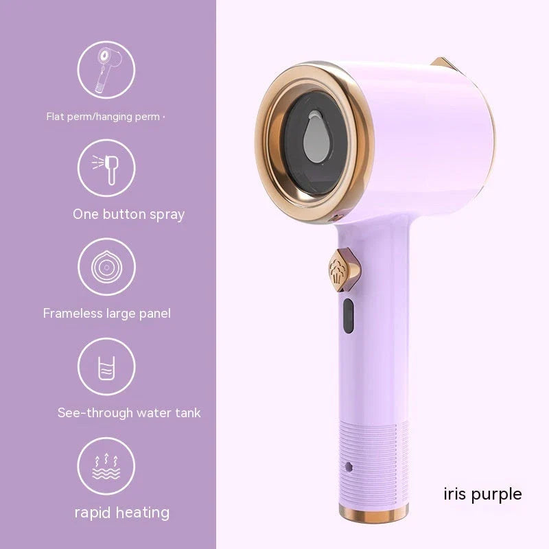 Mini portable handheld garment steamer with titanium panel for wrinkle-free clothes