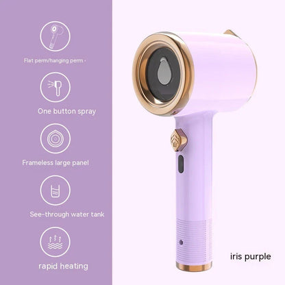 Mini portable handheld garment steamer with titanium panel for wrinkle-free clothes