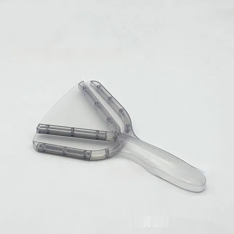 Adjustable telescopic can opener and bottle opener with non-slip red handle on a white background.