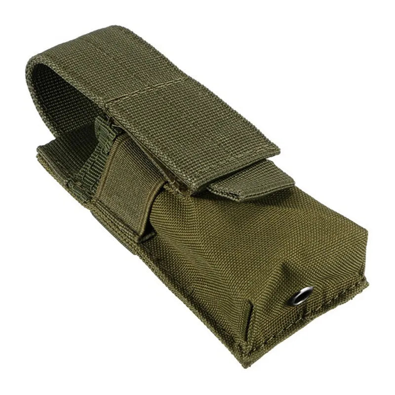 Military MOLLE waist bag for pistol magazines in 600D nylon with elastic cord closure