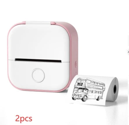 Portable Mini Thermal Label Printer with Bluetooth connectivity in various colours