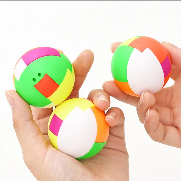 Mini ABS plastic building blocks 4.5cm for children ages 7-14, random colour assembled ball