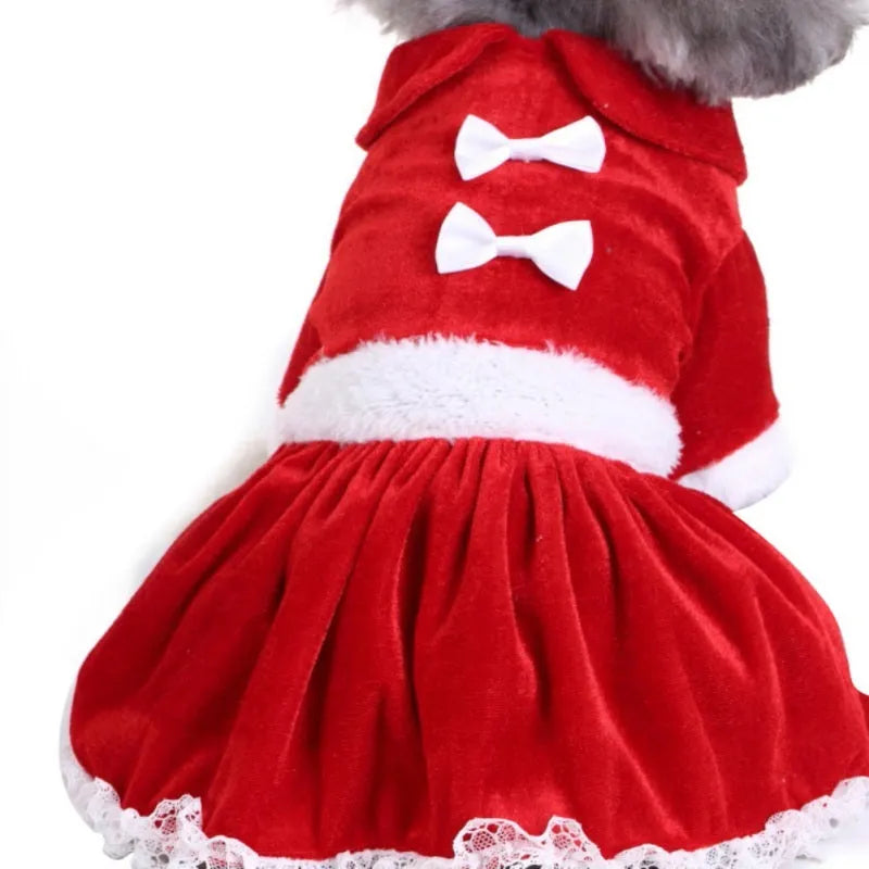 Pet clothes Christmas dog funny polyester costume in European American style, available in multiple colours and sizes S to XL